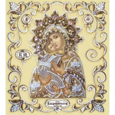 Набор для вышивки бисером «Богородица Владимирская в короне»