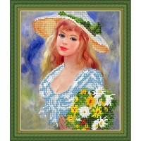 Рисунок - схема на ткани - "Весеннее настроение"