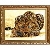 "Леопард" Рисунок на ткани