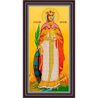 Рисунок - схема на ткани - Икона "Святая Екатерина"