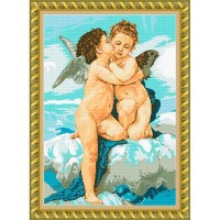 Рисунок - схема на ткани - "Поцелуй Ангелов"