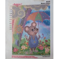 Схема бисером Мышка и радуга