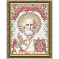 Схема для вышивания бисером "Св. Николай Чудотворец"