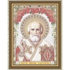 Схема для вышивания бисером "Св. Николай Чудотворец"