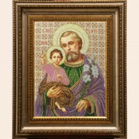 схема для вышивки бисером Святой Иосиф с Иисусом (31,11*41,06 см)
