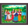 Рисунок - схема на ткани - "Хоровод"