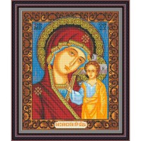 Рисунок - схема на ткани - Икона "Казанская"
