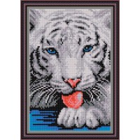 Рисунок - схема на ткани - "Водяной тигр"