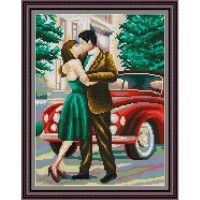 Рисунок - схема на ткани - "Нежный поцелуй"