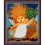Рисунок - схема на ткани - по картине Люси Чувиляевой "Хранитель бани"