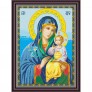 Рисунок - схема на ткани - Икона "Неувядаемый цвет"