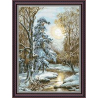 Рисунок - схема на ткани - "Оттепель"
