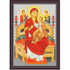 Рисунок - схема на ткани - Икона Божьей Матери «Всецарица»
