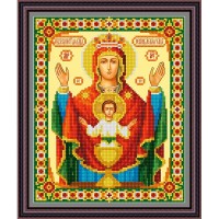 Рисунок - схема на ткани - Икона «Неупиваемая чаша»