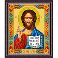 Рисунок - схема на ткани - Икона "Господь Вседержитель"