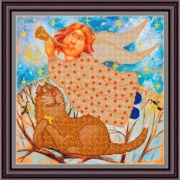 Рисунок - схема на ткани - "Хранители света и удачи"