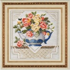 Набор для вышивания крестом "Чайные розы"