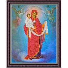 Рисунок - схема на ткани - Икона "Благодатное небо"