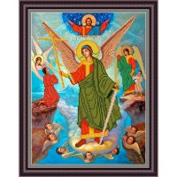 Рисунок - схема на ткани - Икона "Ангел-Хранитель"