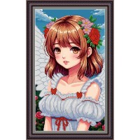 Рисунок - схема на ткани - "Чудесный ангел"