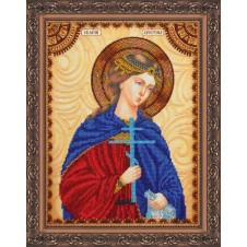 Рисунок на ткани для вышивания бисером "Святой Кристина"