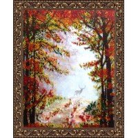 Набор для вышивания бисером "Осень в лесу"