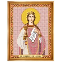 Схема для вышивания бисером иконы «Св. Вмц. Варвара Илиопольская»