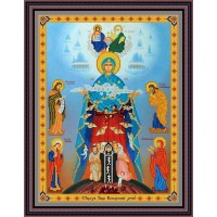 Рисунок - схема на ткани - Богородица "Воскрешение детей"