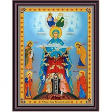 Рисунок - схема на ткани - Богородица "Воскрешение детей"
