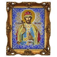 Схема для вышивания бисером Святой Борис