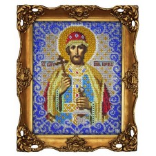 Схема для вышивания бисером Святой Борис
