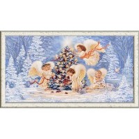 "Рождественская елка" Рисунок на ткани