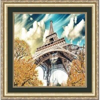 "Эйфелева башня" Рисунок на ткани