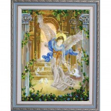 "Ангел и голуби" Рисунок на ткани