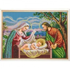 "Святое семейство" Рисунок на ткани