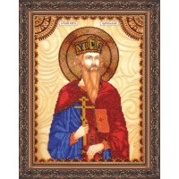 Рисунок на ткани для вышивания бисером "Святой Вячеслав"
