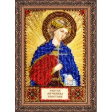 Рисунок на ткани для вышивания бисером "Святая Христина (Кристина) "