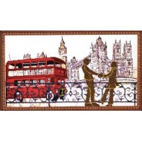Рисунок на ткани для вышивания бисером "Лондонские сюжеты"