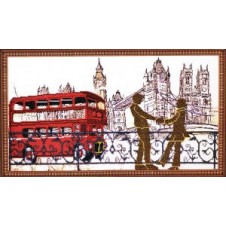 Рисунок на ткани для вышивания бисером "Лондонские сюжеты"