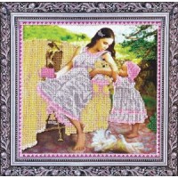 Рисунок на ткани для вышивания бисером "Мамина любовь"