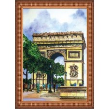 Рисунок на ткани для вышивания бисером "Триумфальная арка "