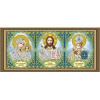 Схема для вышивки бисером. "Триптих. "