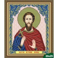 Схема для вышивки бисером Икона Святой Леонид