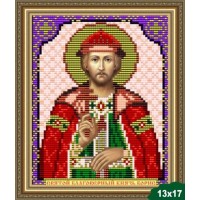 Схема для вышивки бисером Икона Святой Благоверный Князь Борис