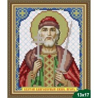 Схема для вышивки бисером Икона Святой Благоверный Князь Игорь