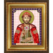 Рисунок на ткани для вышивания бисером "Св. Благоверный Князь Борис"