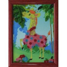 Рисунок на ткани для вышивания бисером "Жираф"
