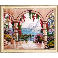 Схема для вышивания бисером Терраса