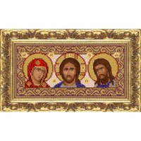 Схема для вышивания бисером Домашний иконостас (Триптих) 