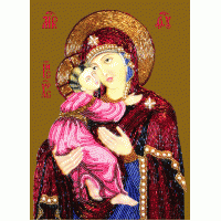 Набор для вышивания бисером "Богородица Владимирская" (Икона)